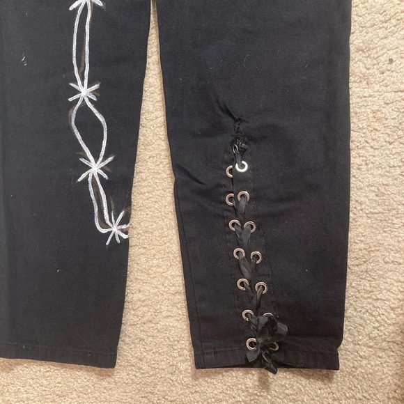 Cotton On Grunge Upcycled Hand Painted Jeans - Picture 7 of 7